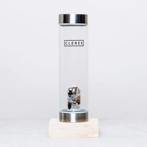 Glass crystal infused water bottle